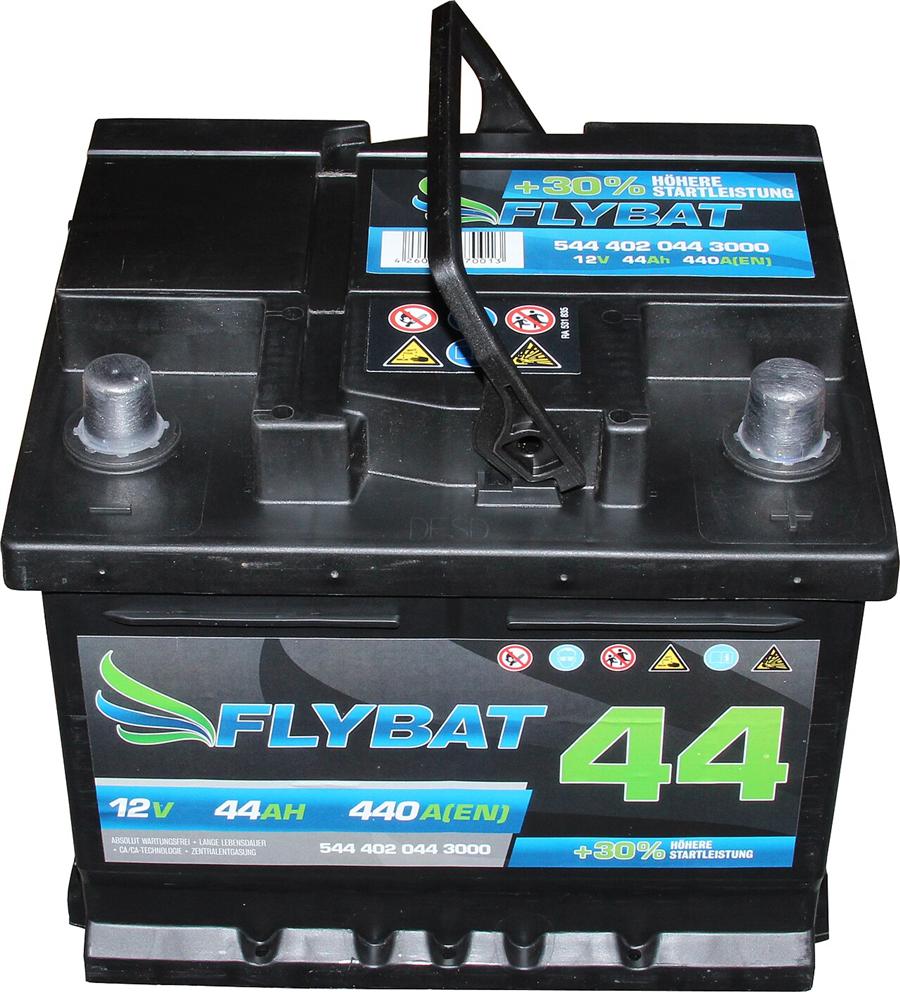 Car battery packshot on a workbench